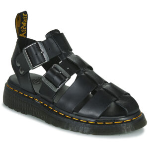 Dr. Martens  GARIN BLACK BRANDO  Nero -  Sandali con zeppa  Donna