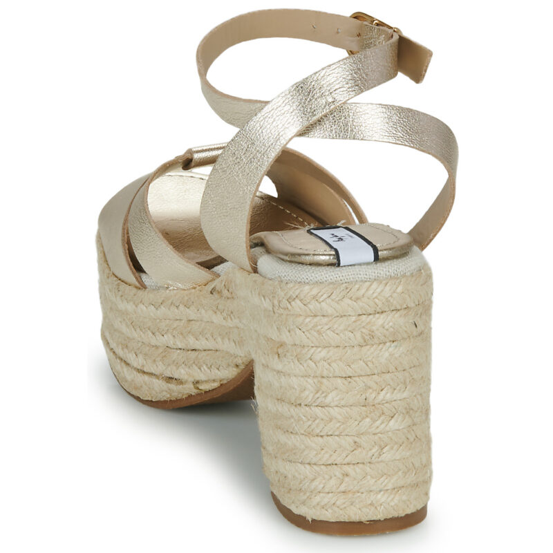 Pepe jeans TAFFY NIGHT Oro Sandali con zeppa Donna - 5