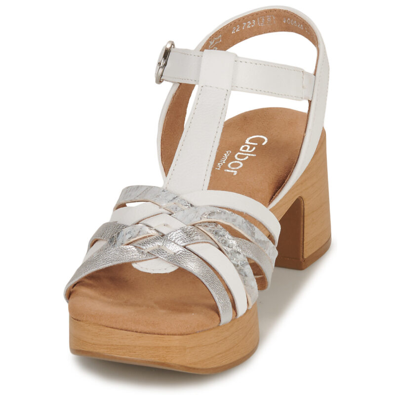 Gabor 2272351 White Heeled Sandals Women - 3