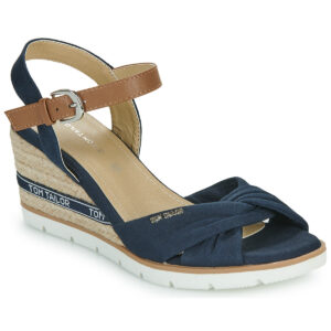 Tom Tailor  NAMI  Blu -  Sandali con zeppa  Donna