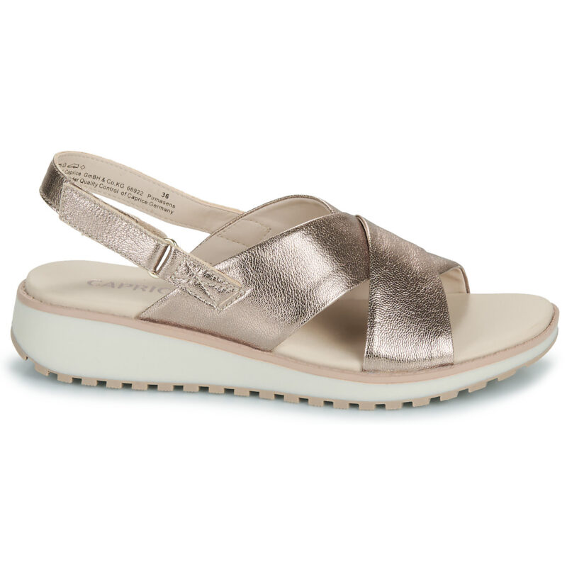Caprice 28702 Gold Wedge Sandals Women - 2