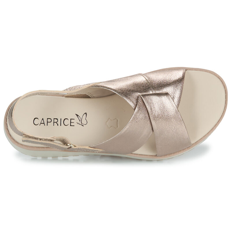 Caprice 28702 Gold Wedge Sandals Women - 6