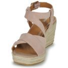 Geox D PANAREA Sandales compens&eacute;es Rose Femme - 3