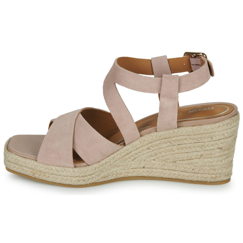 Geox D PANAREA Sandales compens&eacute;es Rose Femme - 4