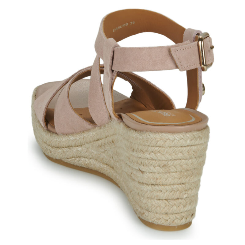 Geox D PANAREA Sandales compens&eacute;es Rose Femme - 5
