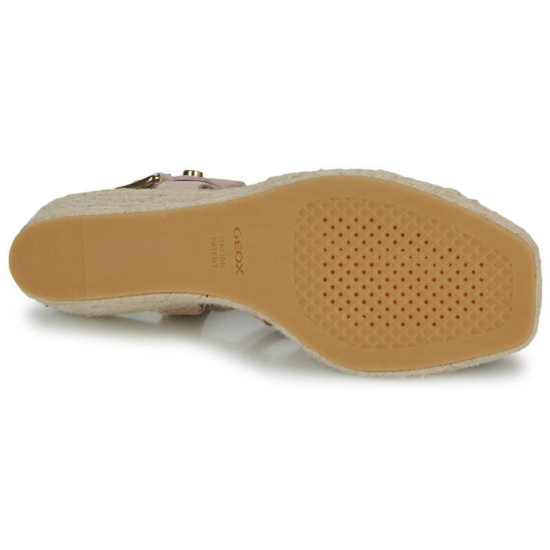 Geox D PANAREA Sandales compens&eacute;es Rose Femme - 7