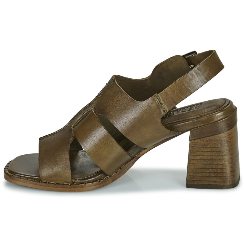 Regard ET.ELA V2 CRUST OLIVE GREEN Verde Sandali con tacco Donna - 4