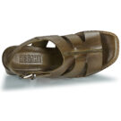 Regard ET.ELA V2 CRUST OLIVE GREEN Verde Sandali con tacco Donna - 6