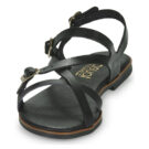 Casual Attitude LANISO Schwarze flache Sandalen f&uuml;r Damen - Gr&ouml;&szlig;e 3