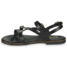 Casual Attitude LANISO Schwarze flache Sandalen f&uuml;r Damen - Gr&ouml;&szlig;e 4