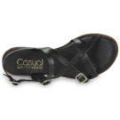 Casual Attitude LANISO Schwarze flache Sandalen f&uuml;r Damen - Gr&ouml;&szlig;e 6