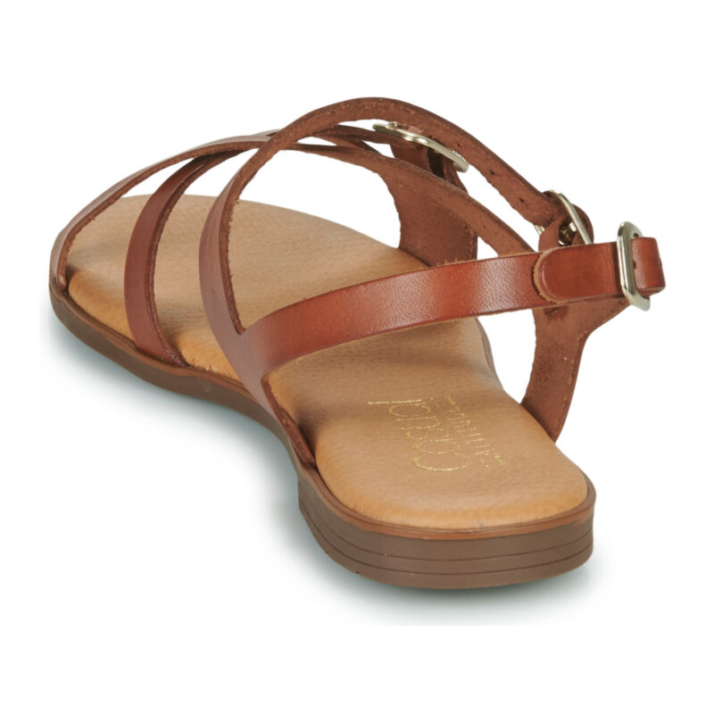 Casual Attitude LANISO Braune Damen-Sandalen mit niedrigem Schaft - Gr&ouml;&szlig;e 5