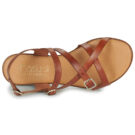Casual Attitude LANISO Braune Damen-Sandalen mit niedrigem Schaft - Gr&ouml;&szlig;e 6