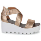 Sweet Lemon SUBWAY Oro Sandali con zeppa Donna - 2