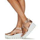 Sweet Lemon SUBWAY Oro Sandali con zeppa Donna - 8