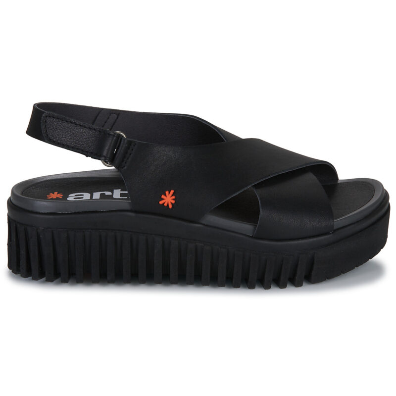 Art Brighton Black Wedge Sandals Women - 2