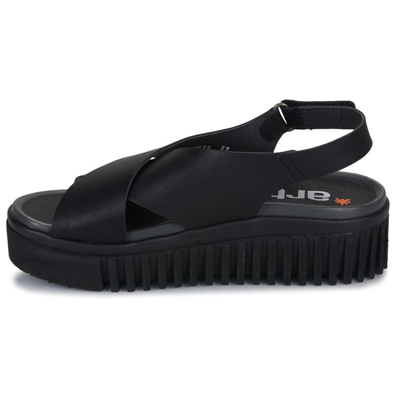 Art Brighton Black Wedge Sandals Women - 4