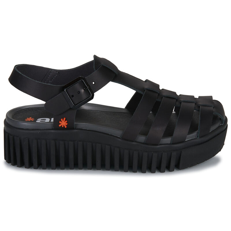 Art Brighton Black Wedge Sandals Women - 2