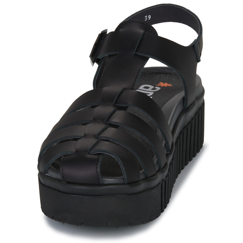 Art Brighton Black Wedge Sandals Women - 3
