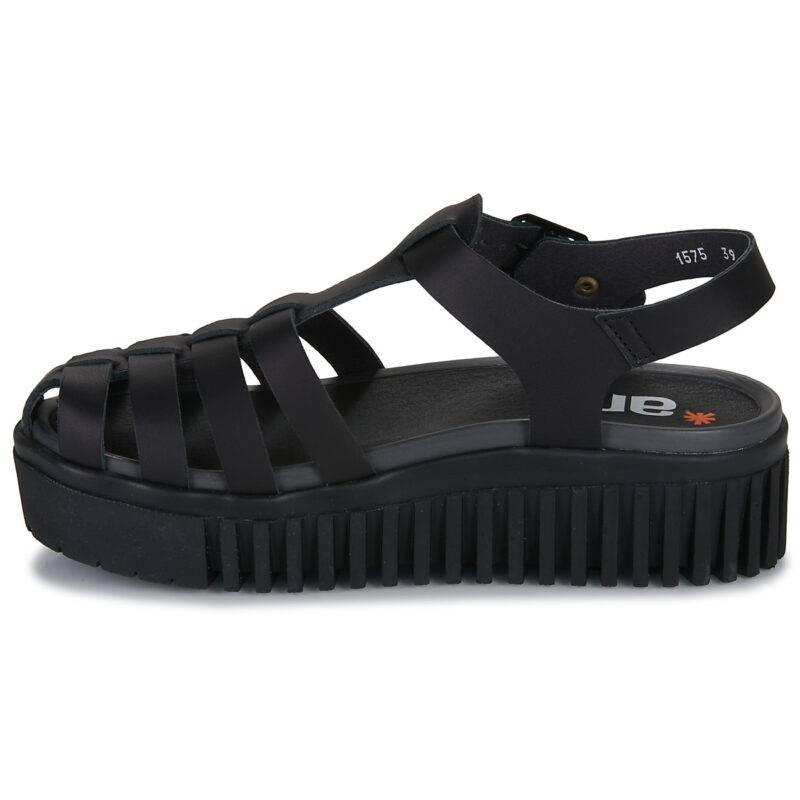 Art Brighton Black Wedge Sandals Women - 4