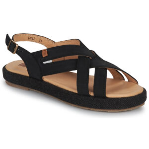 El Naturalista  BOSANA  Nero Sandali con zeppa Donna