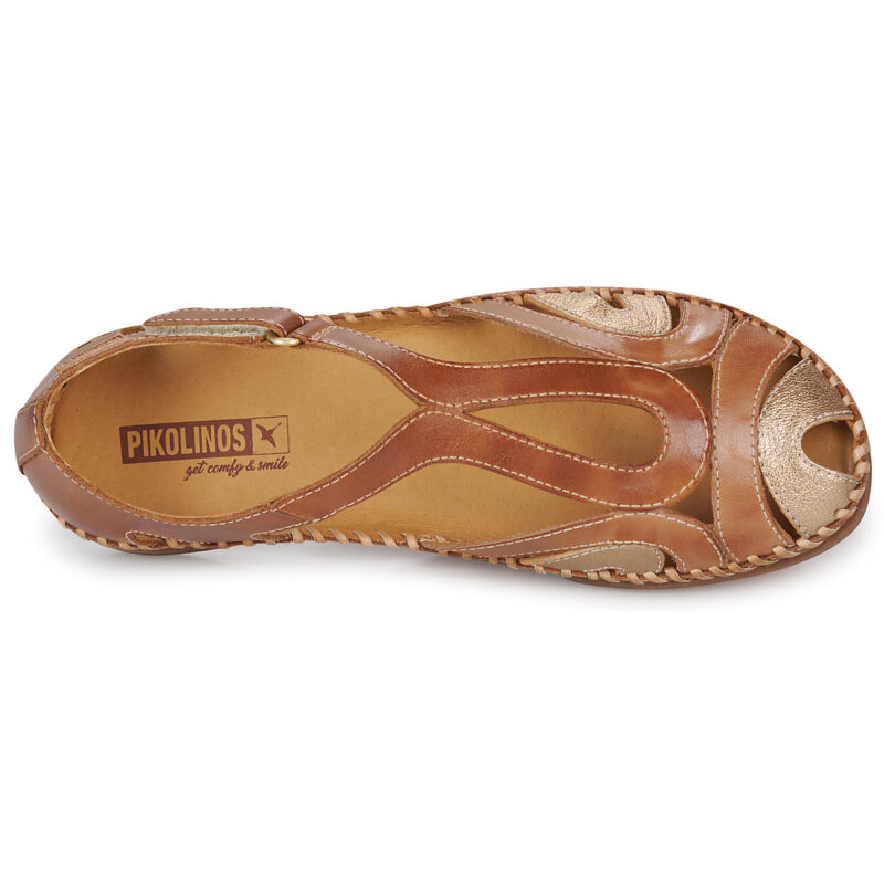 Sandalias planas marrones Pikolinos CADAQUES para mujer - 6