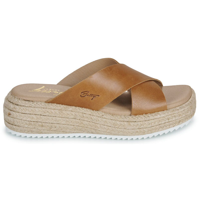 Betty London Sandalias de cu&ntilde;a marr&oacute;ns NADIA para mujer - 2