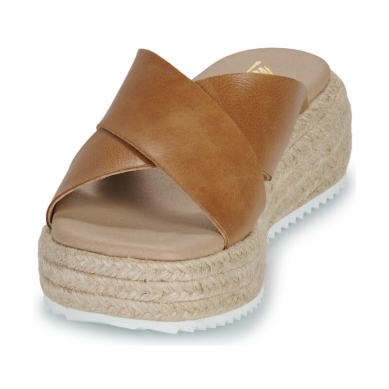 Betty London Sandalias de cu&ntilde;a marr&oacute;ns NADIA para mujer - 3