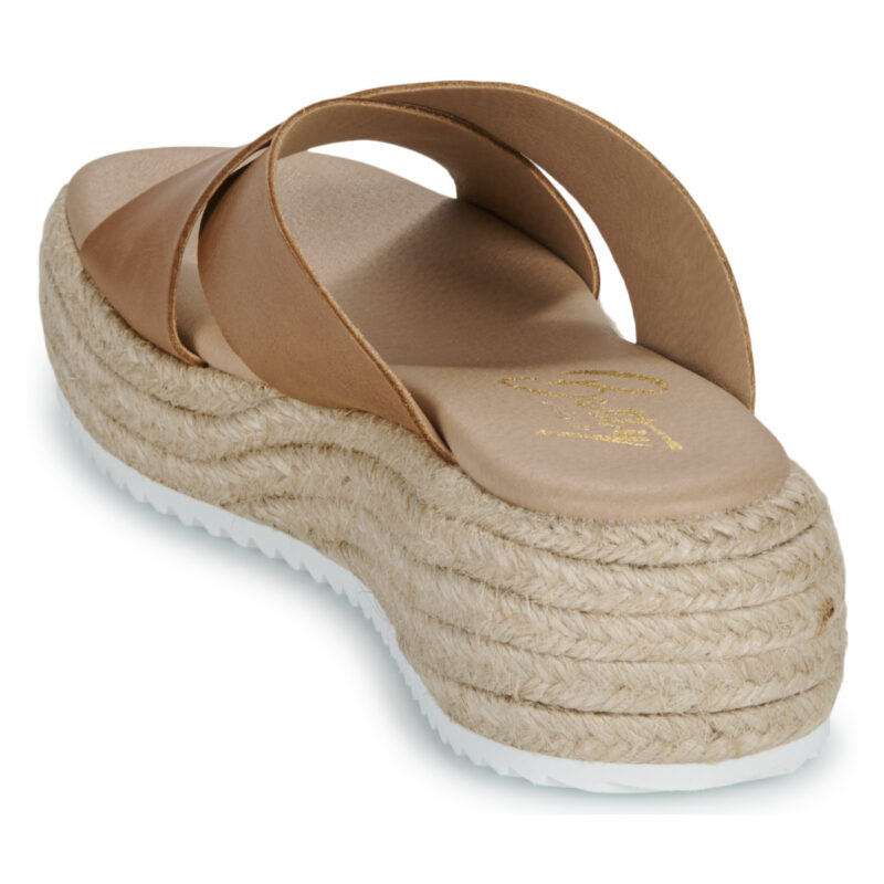 Betty London Sandalias de cu&ntilde;a marr&oacute;ns NADIA para mujer - 5