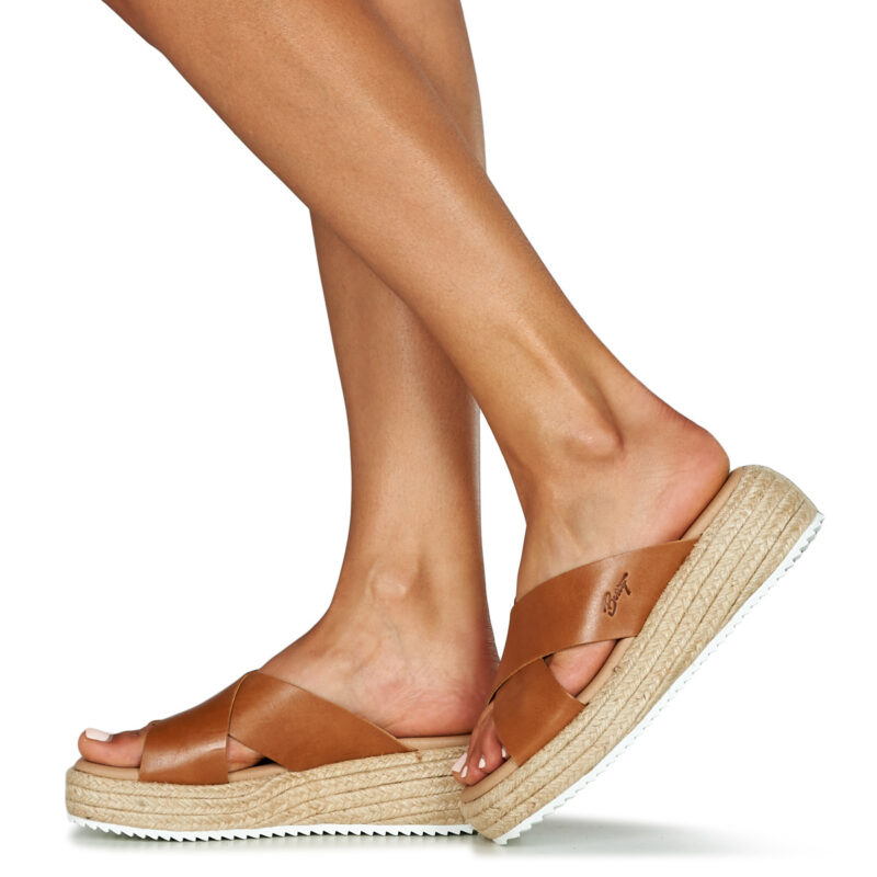 Betty London Sandalias de cu&ntilde;a marr&oacute;ns NADIA para mujer - 8