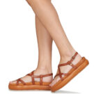 Betty London AGNES Marrone Sandali con zeppa Donna - 8