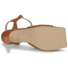 Betty London Sandalias de tac&oacute;n marr&oacute;ns ANAIS para mujer - Talla 7