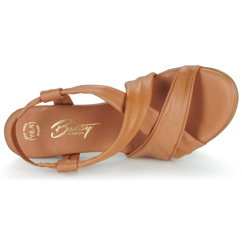Betty London POULOI Marrone Sandali con tacco Donna - 6