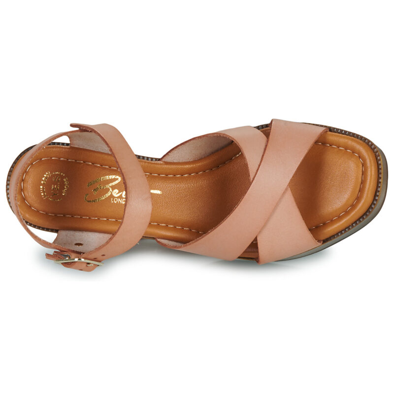 Betty London Sandalias de tac&oacute;n beige TANIA para mujer - 6