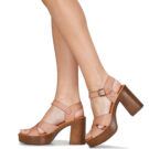Betty London Sandalias de tac&oacute;n beige TANIA para mujer - 8