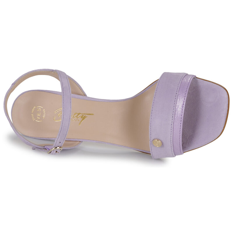 Betty London Sandalias de tac&oacute;n moradas ALICE para mujer - Talla 6