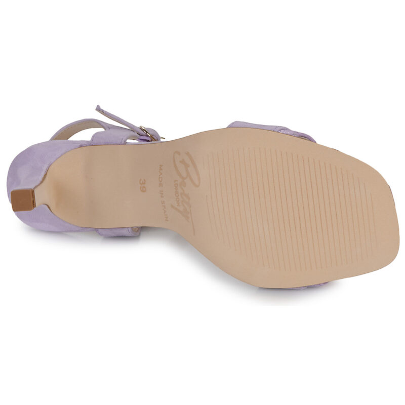 Betty London Sandalias de tac&oacute;n moradas ALICE para mujer - Talla 7