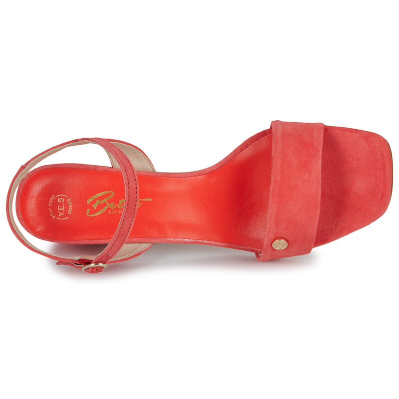 Betty London Sandalias de tac&oacute;n rojas JULIETTE para mujer - Talla 6