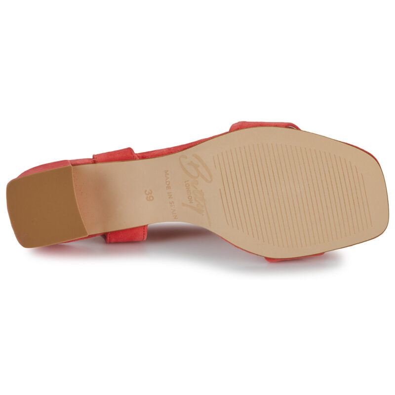 Betty London Sandalias de tac&oacute;n rojas JULIETTE para mujer - Talla 7