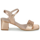 Betty London Sandalias de tac&oacute;n doradas JULIETTE para mujer - Talla 2