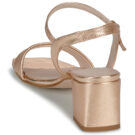 Betty London Sandalias de tac&oacute;n doradas JULIETTE para mujer - Talla 5