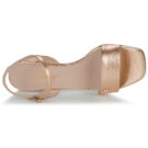 Betty London Sandalias de tac&oacute;n doradas JULIETTE para mujer - Talla 6