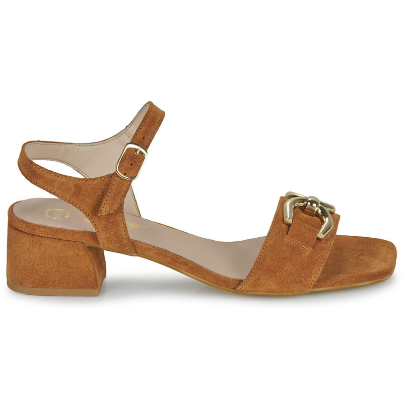 Betty London Sandalias de tac&oacute;n SONYA marr&oacute;ns para mujer - Talla 2