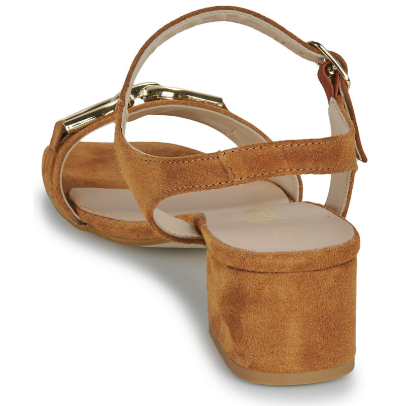Betty London Sandalias de tac&oacute;n SONYA marr&oacute;ns para mujer - Talla 5