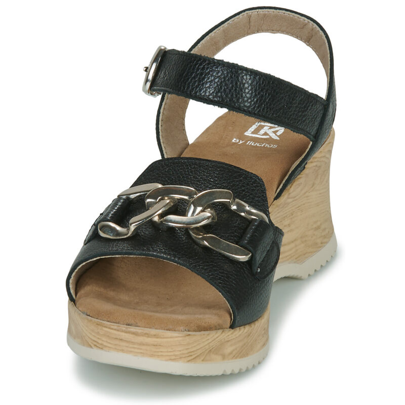 Dorking UBARI Nero Sandali con zeppa Donna - 3