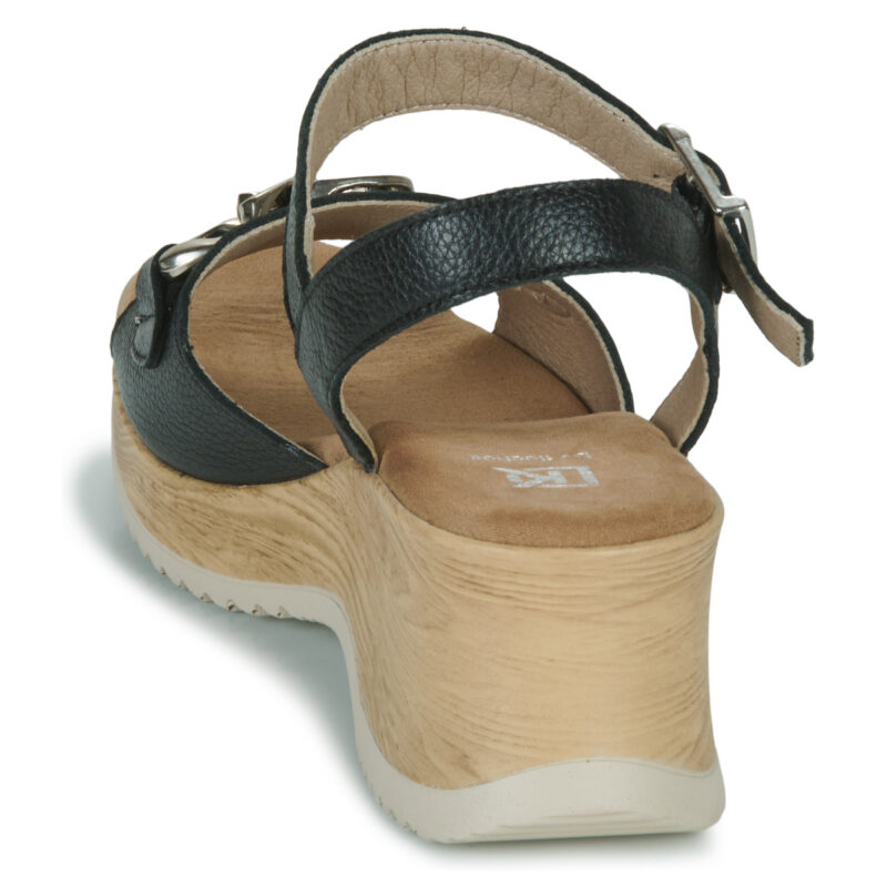 Dorking UBARI Nero Sandali con zeppa Donna - 5