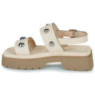 Fru.it 7935-087-GOMMA-TEXARO-YARROW Beige Keilabsatz Sandalen Damen - 4