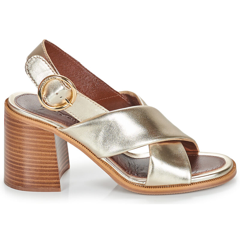 See by Chloé LYNA Oro Sandali con tacco Donna - 2