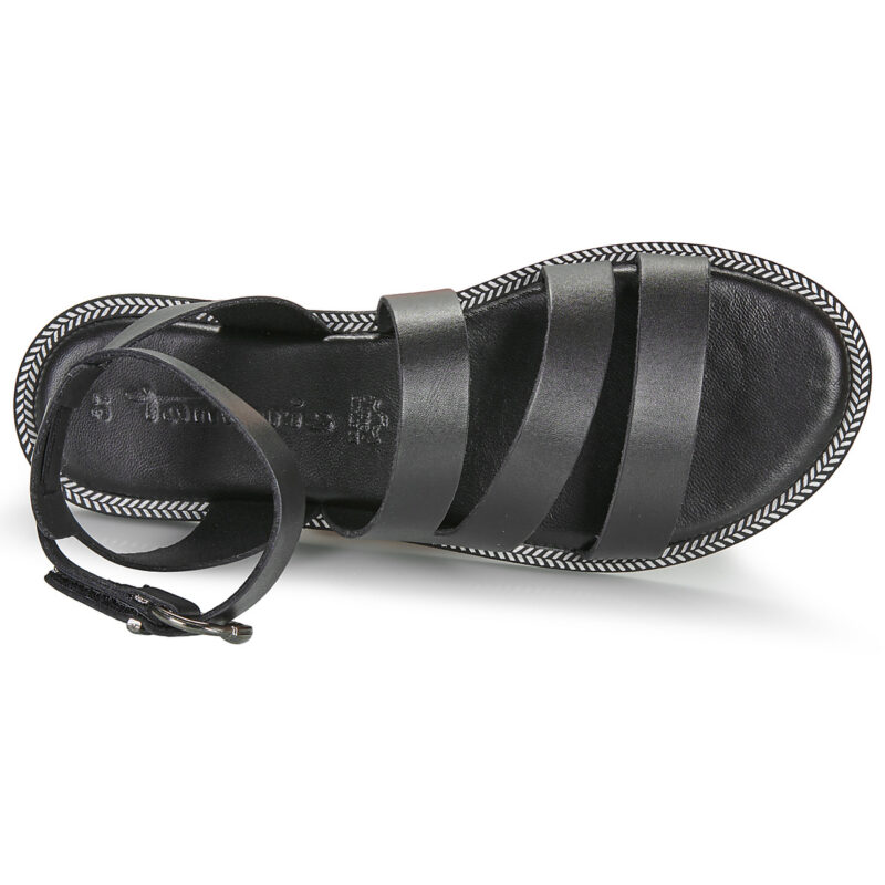 Tamaris 28153-001 Black Women's Low Sandals - 6