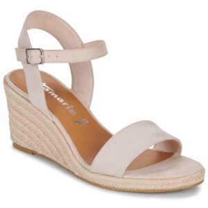 Tamaris 28300-251 Beige Sandali con zeppa Donna